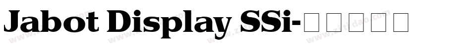Jabot Display SSi字体转换